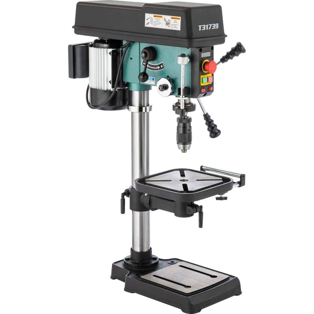 Grizzly Industrial 12 in. Variable-Speed Benchtop Drill Press with 5/8 in. Chuck Capacity and Laser (2)