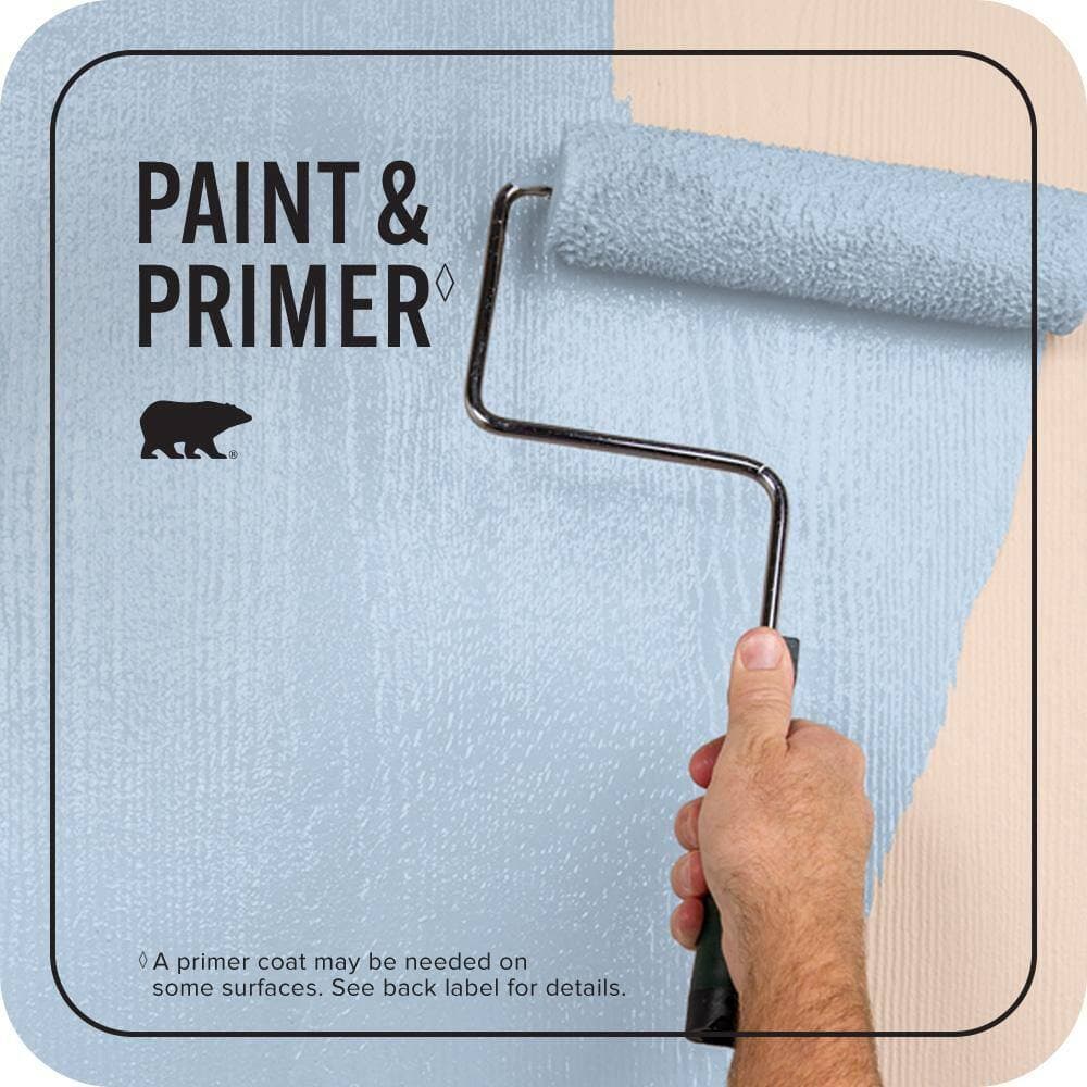 BEHR PREMIUM PLUS 1 gal. #570A-3 Pacific Panorama Flat Exterior Paint & Primer (2)