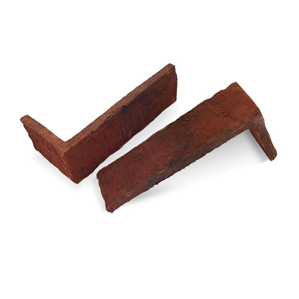 Old Mill Brick Townmark Thin Brick Singles - Corners (Box of 25) - 7.625 in. x 3.625 in. x 2.25 in. x 0.5 in (5.5 linear. ft.)