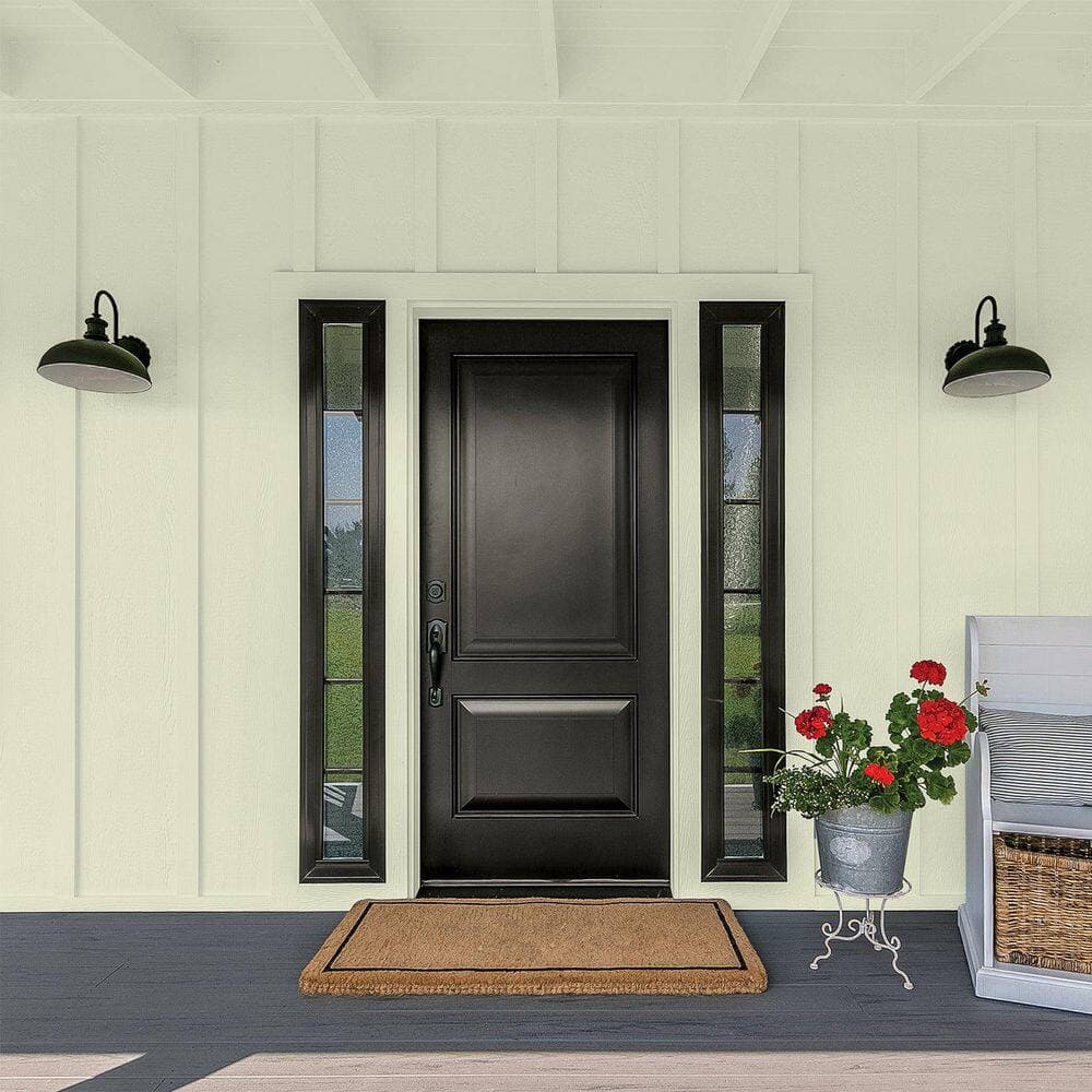 Glidden Premium 1 qt. PPG1123-4 Only Olive Flat/Matte Exterior Paint (4)