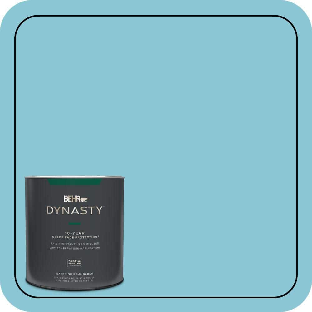 BEHR DYNASTY 1 qt. #530D-4 Maiden Voyage Semi-Gloss Enamel Exterior Stain-Blocking Paint & Primer