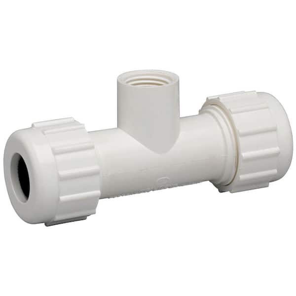 HOMEWERKS 1/2 in. COMP x 1/2 in. COMP PVC Tee with 1/2 in. FIP Branch (2)