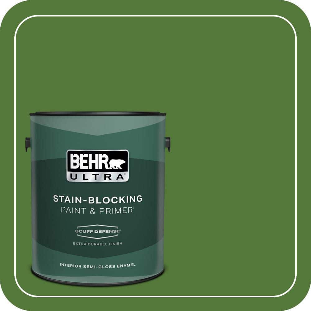 BEHR ULTRA 1 gal. #P380-7 Luck of the Irish Extra Durable Semi-Gloss Enamel Interior Paint & Primer