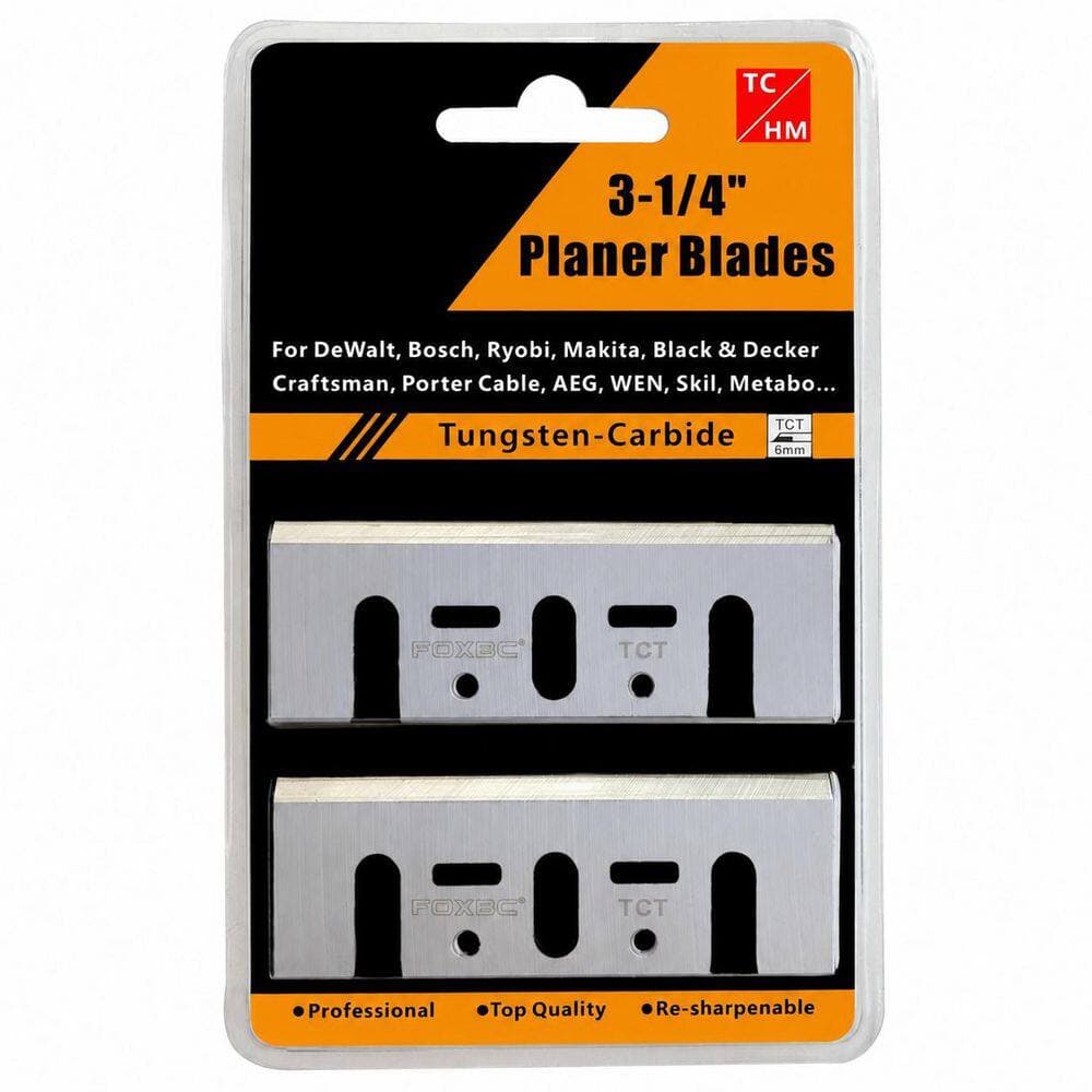 LAIFUCAM 3-1/4 in. Tungsten Carbide Planer Blades with Enhanced Sharpness for Makita DeWalt Bosch Ryobi Planer 5 Set (2)