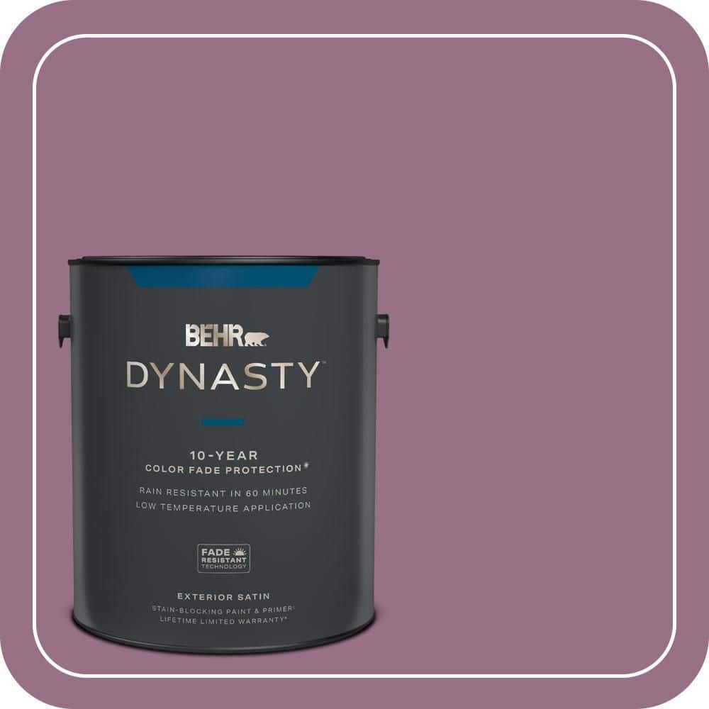 BEHR DYNASTY 1 gal. #690D-6 Meadow Flower Satin Enamel Exterior Stain-Blocking Paint & Primer