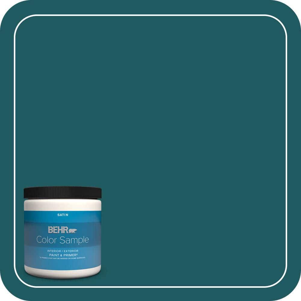 BEHR PREMIUM PLUS #S-H-510 Moonlit Pool Enamel Low Odor & Primer (1)