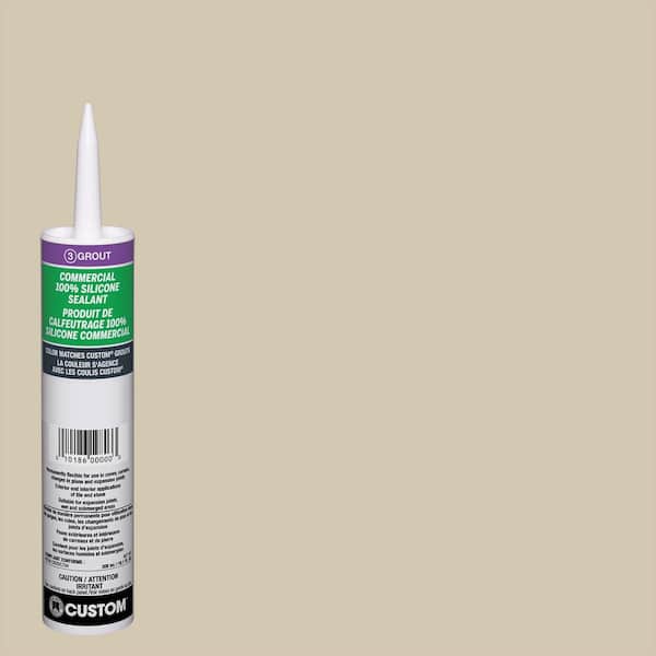Custom Building Products Commercial #382 Bone 10.1 oz. Silicone Caulk
