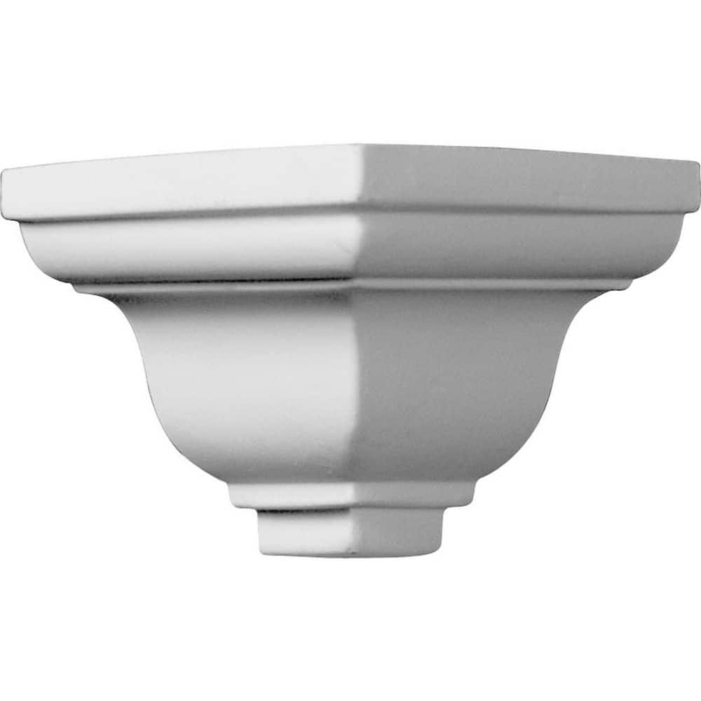 Ekena Millwork 2 in. x 2 in. x 2 in. Urethane Outside Corner Moulding (Matches Moulding MLD02X02X03LY) (1)
