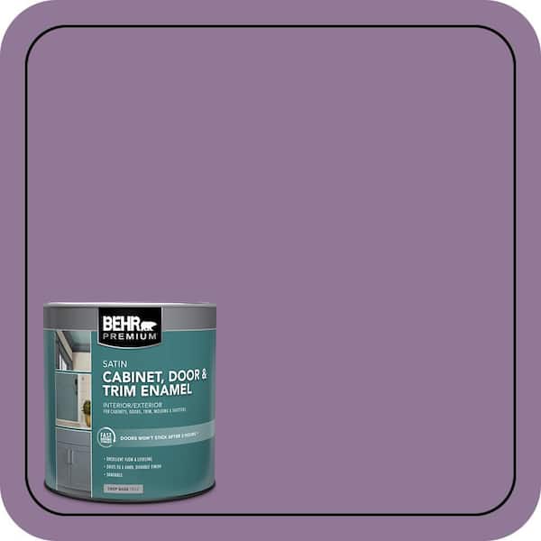 BEHR PREMIUM 1 qt. #M100-5 Passion Fruit Satin Enamel Interior/Exterior Cabinet, Door & Trim Paint (2)