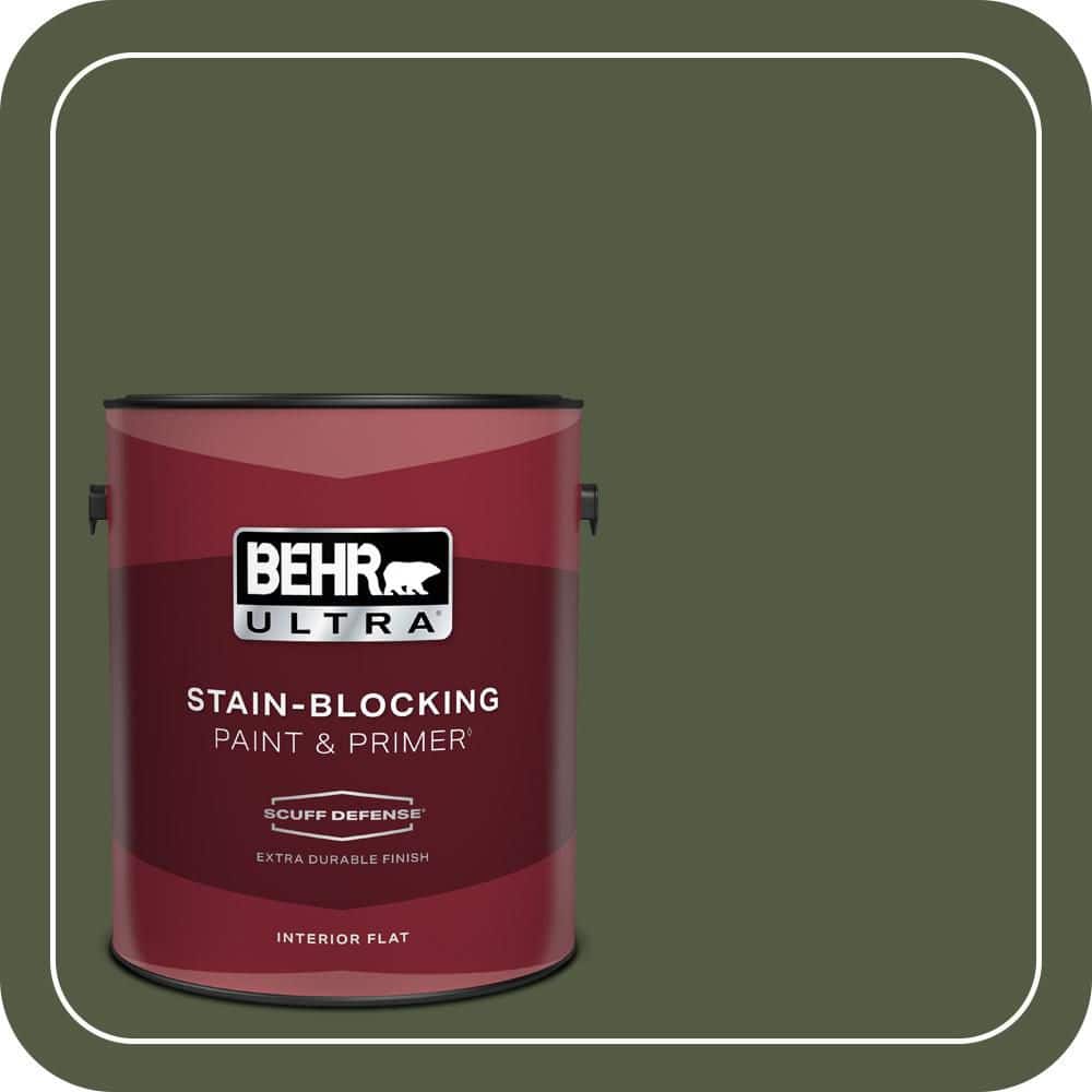 BEHR ULTRA 1 gal. #MQ6-54 River Forest Extra Durable Flat Interior Paint & Primer (1)