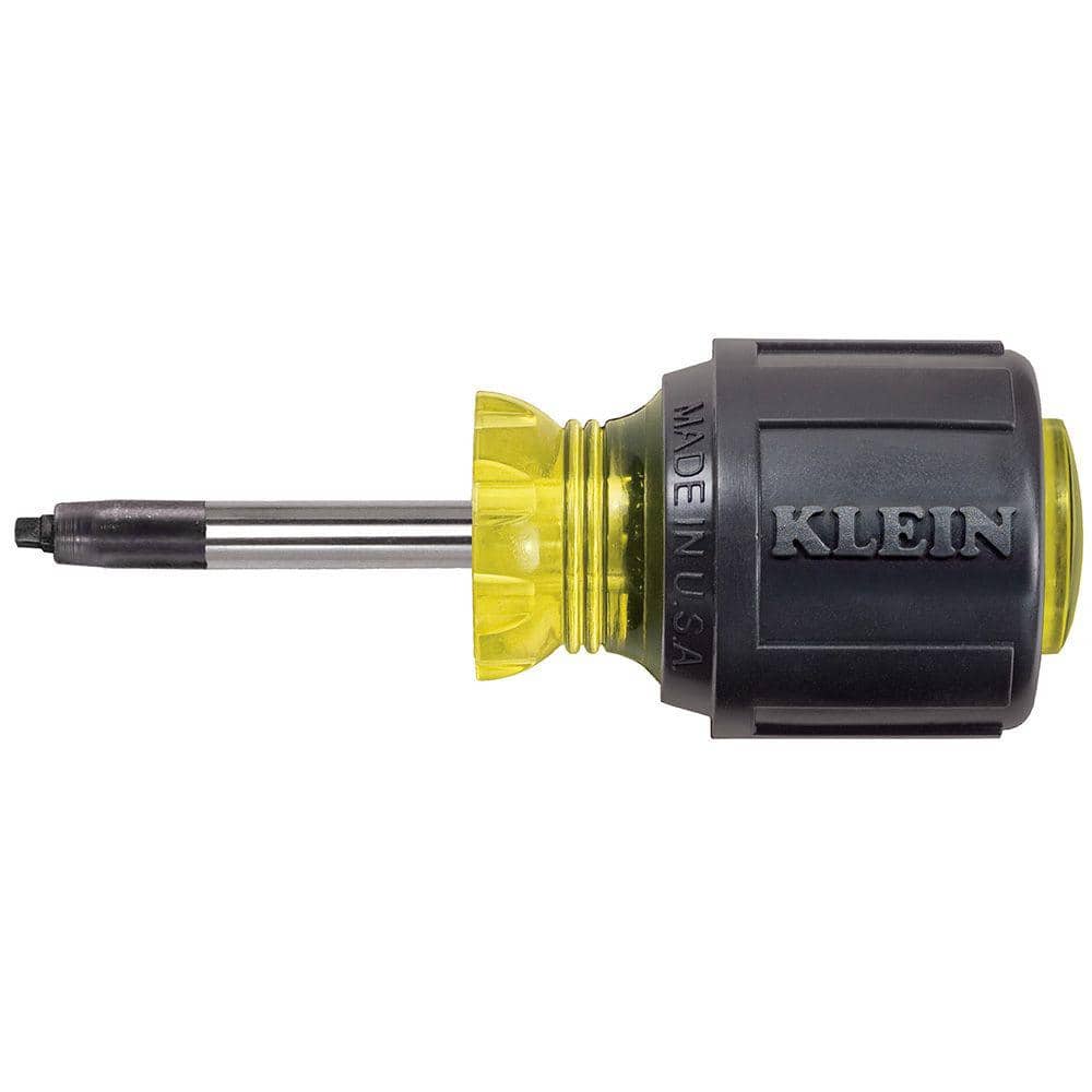 Klein Tools #1 Square-Recess Tip Screwdriver - 1-1/2 in. Round-Shank