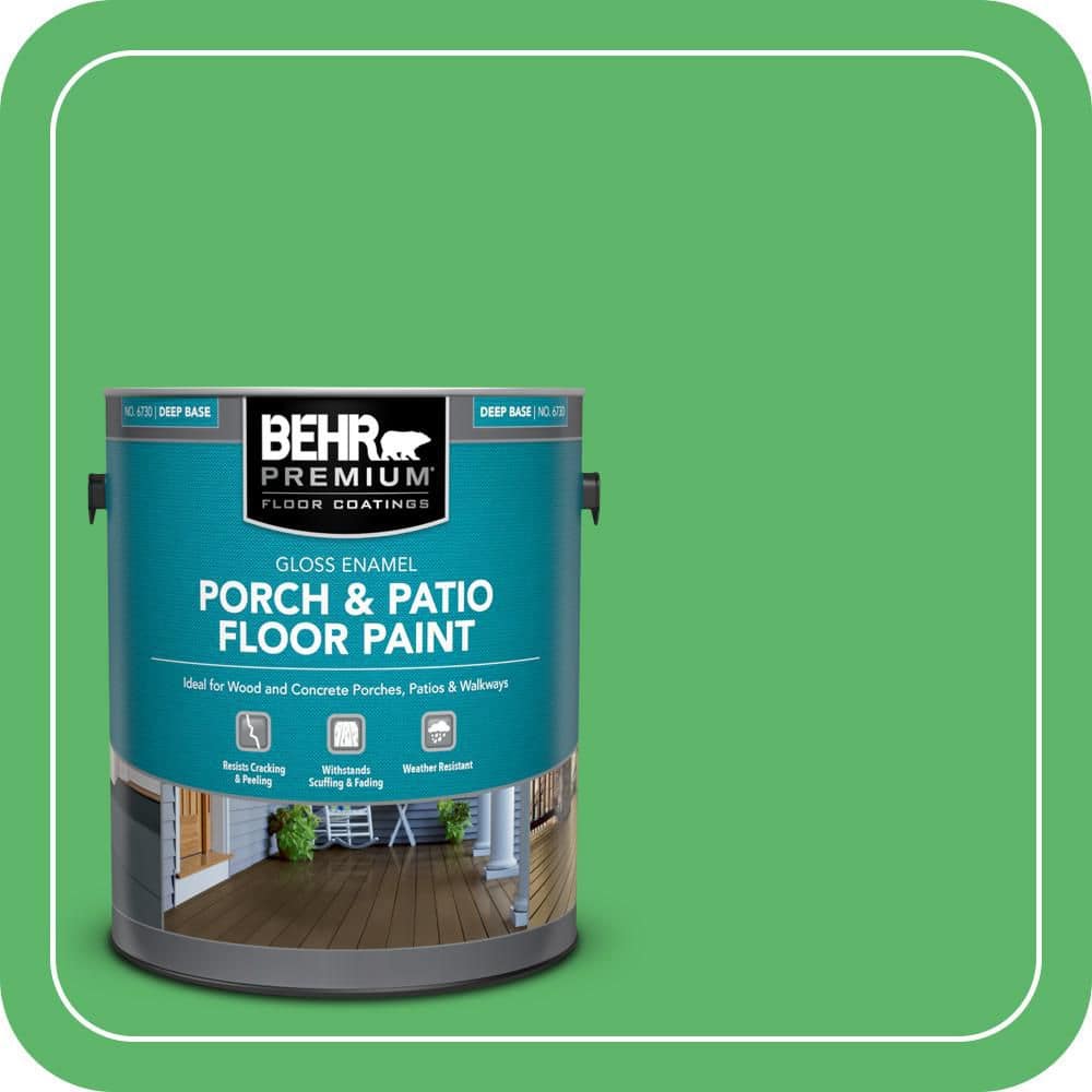 BEHR PREMIUM 1 gal. #P390-6 Lawn Party Gloss Enamel Interior/Exterior Porch and Patio Floor Paint