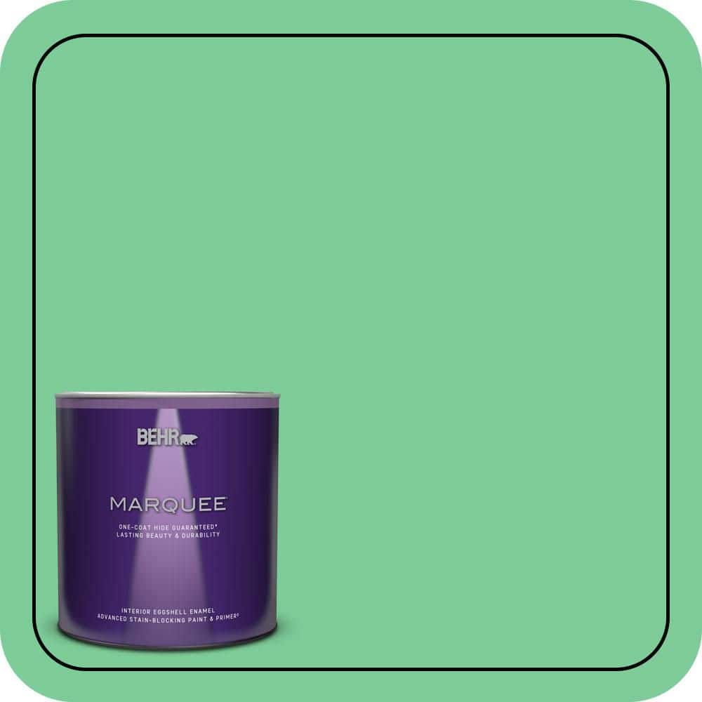 BEHR MARQUEE 1 qt. #460B-4 Garden Glow Eggshell Enamel Interior Paint & Primer (1)