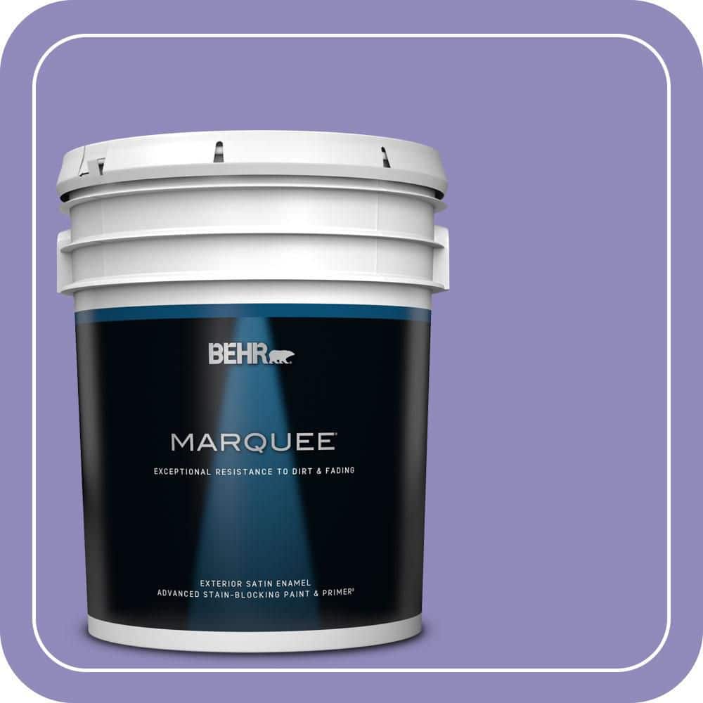 BEHR MARQUEE 5 gal. #630B-6 Butterfly Garden Satin Enamel Exterior Paint & Primer