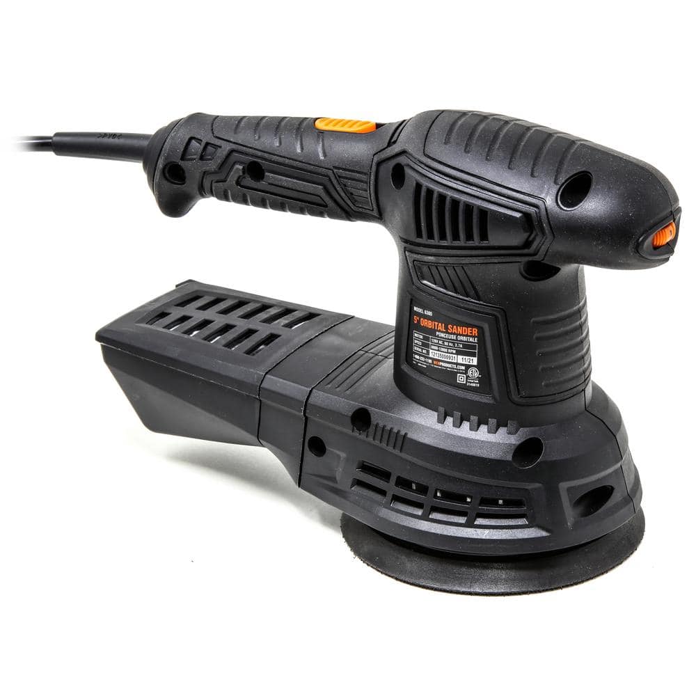 WEN 3.7 Amp Corded 5 in. Variable Speed Random Orbit Rotary Sander (3)