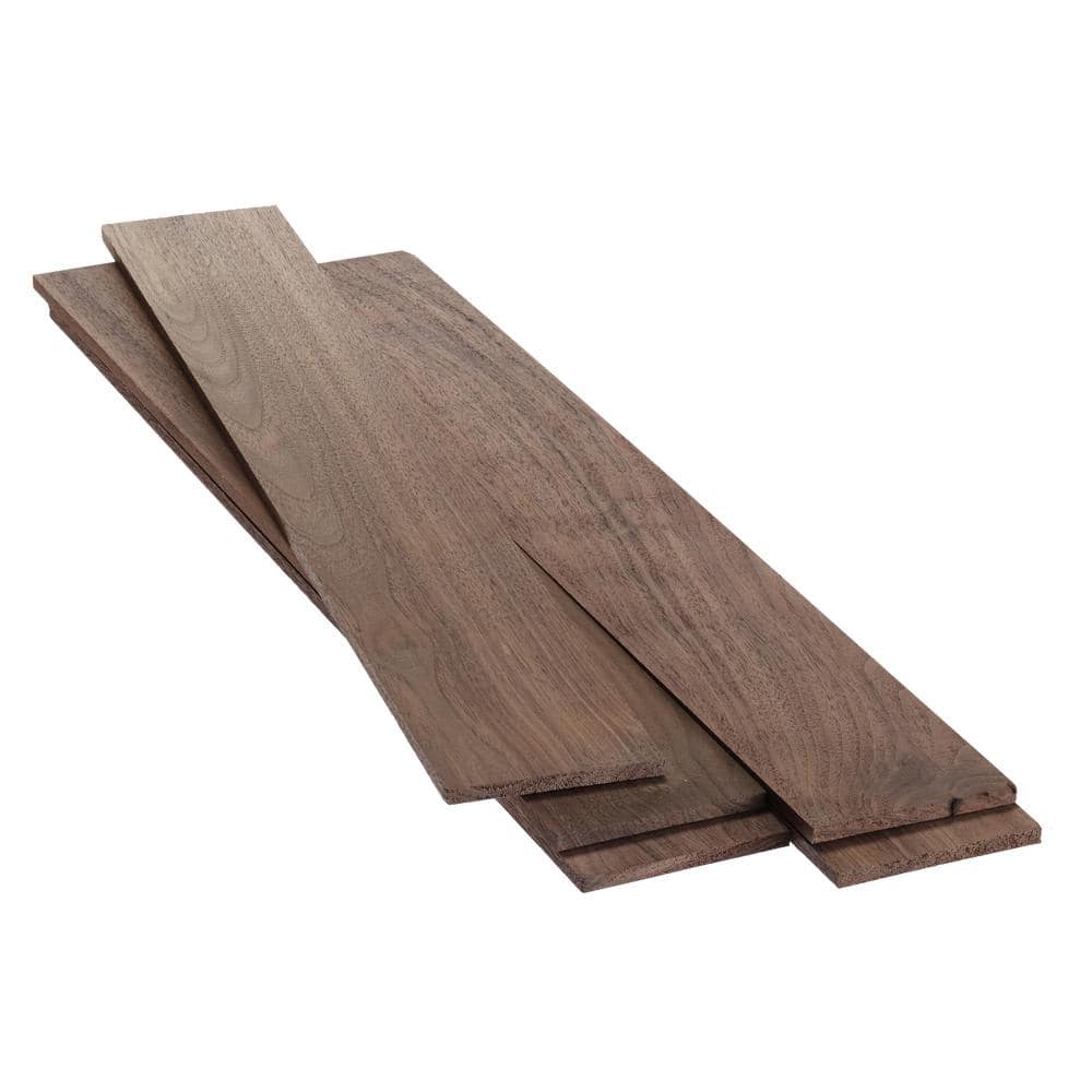 Swaner Hardwood 1/4 in. x 3.5 in. x 3 ft. Select Walnut S4S Hobby Board (1)