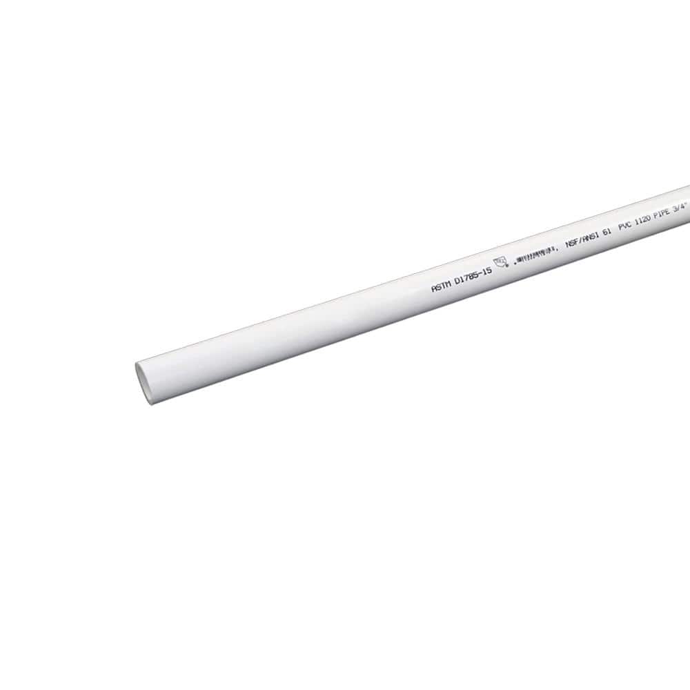 IPEX 1/2 in. x 10 ft. White PVC SCH 40 Potable Pressure Water Pipe