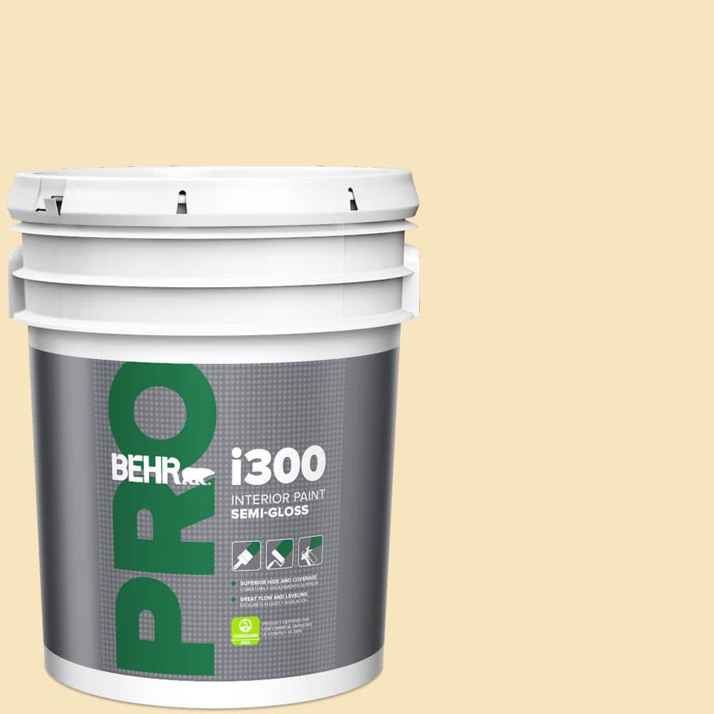BEHR PRO 5 gal. #HDC-CT-03 Candlewick Semi-Gloss Interior Paint