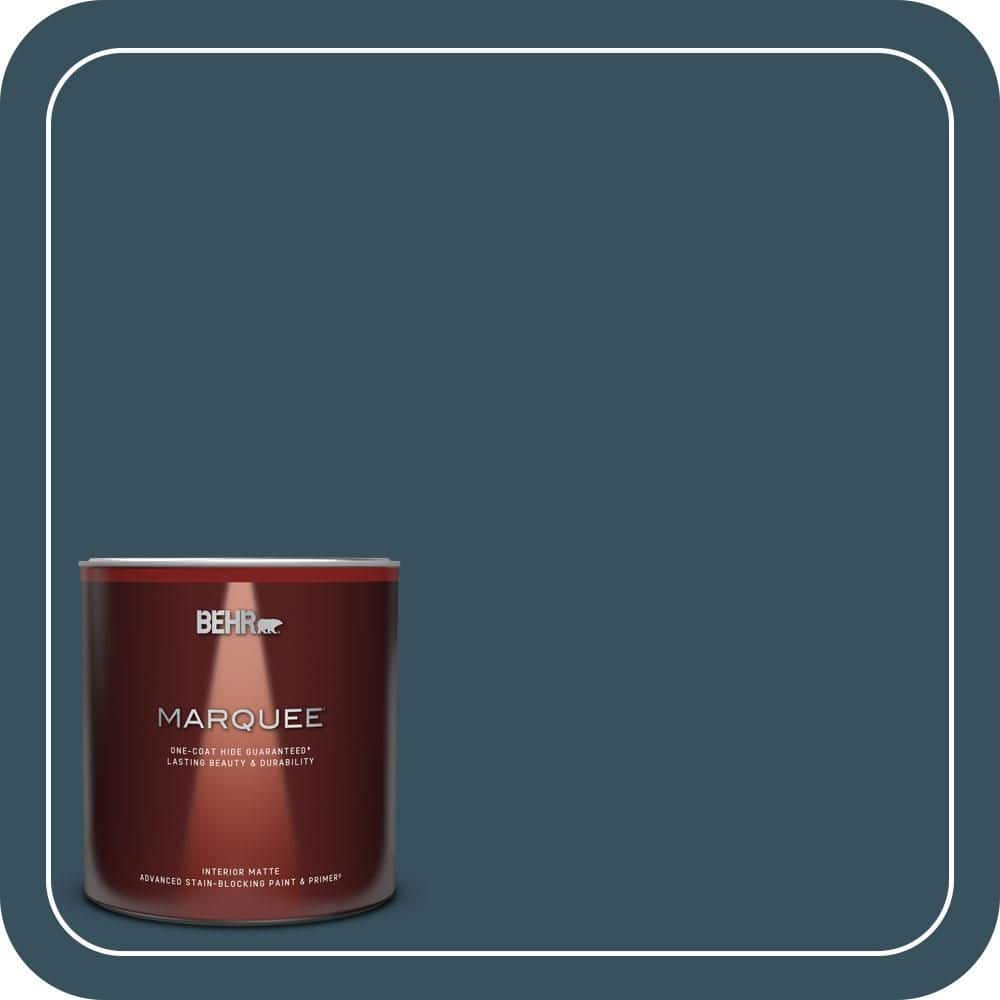 BEHR MARQUEE 1 qt. #PPU13-20 Restless Sea Matte Interior Paint & Primer