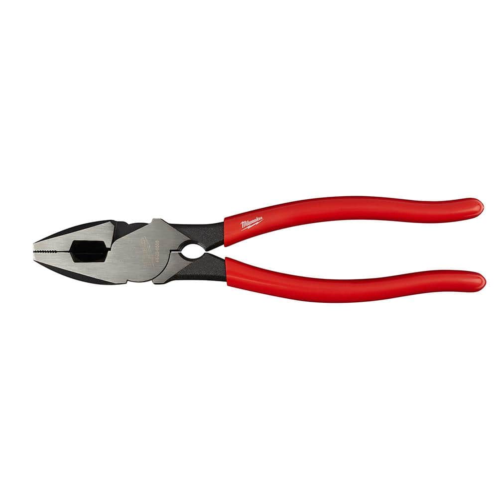 Milwaukee 9 in. High Leverage Linesman's Pliers with Thread Cleaner (1)