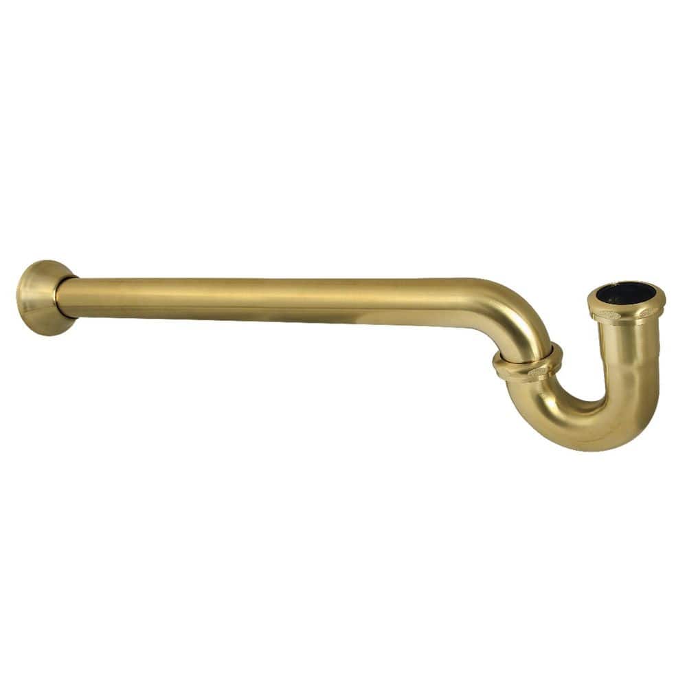 Kingston Brass Vintage 1-1/2 in. 18-Gauge Decor P-Trap in Brushed Brass (1)