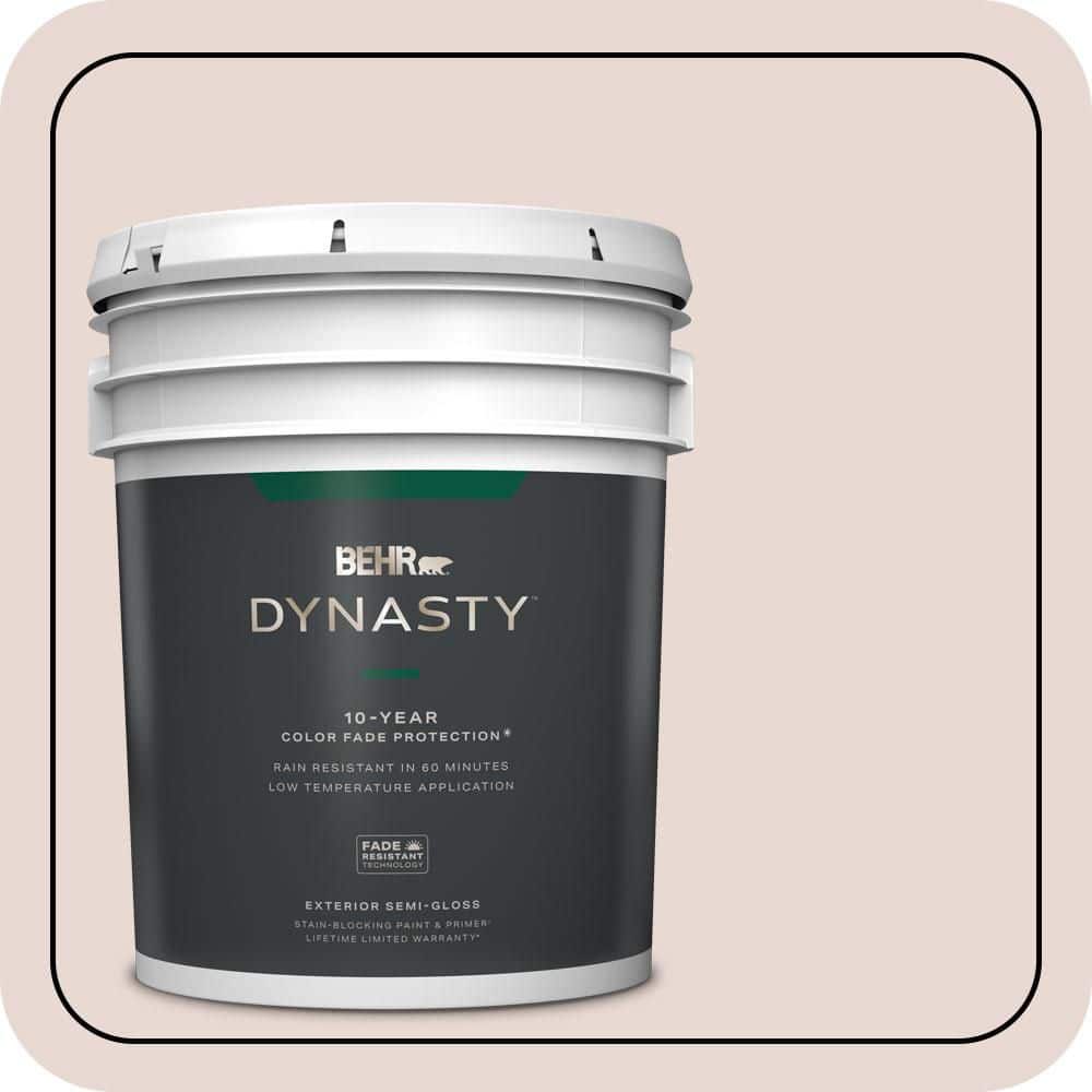 BEHR DYNASTY 5 gal. #T13-11 Bees Knees Semi-Gloss Exterior Stain-Blocking Paint and Primer