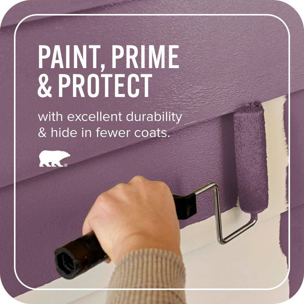 BEHR ULTRA 1 gal. #690D-7 Radicchio Satin Enamel Exterior Paint & Primer (3)
