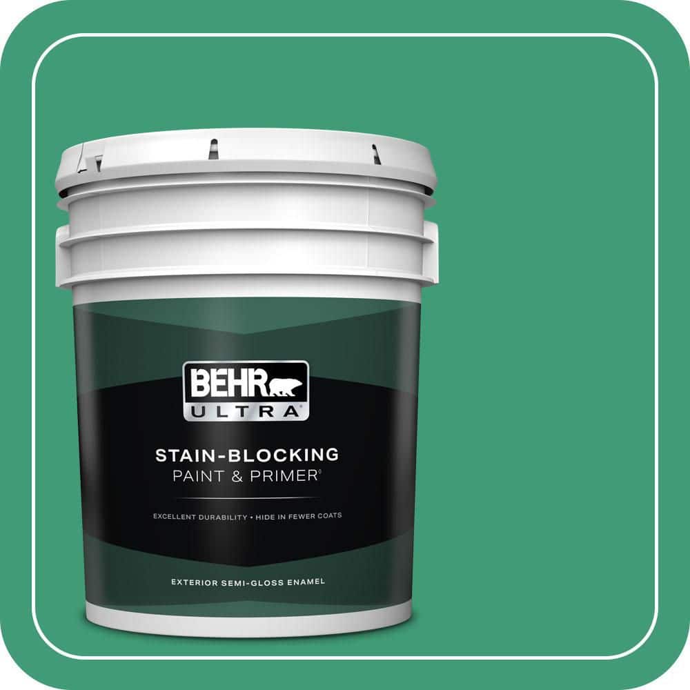 BEHR ULTRA 5 gal. #MQ6-42 Dancing Jewel Semi-Gloss Enamel Exterior Paint & Primer