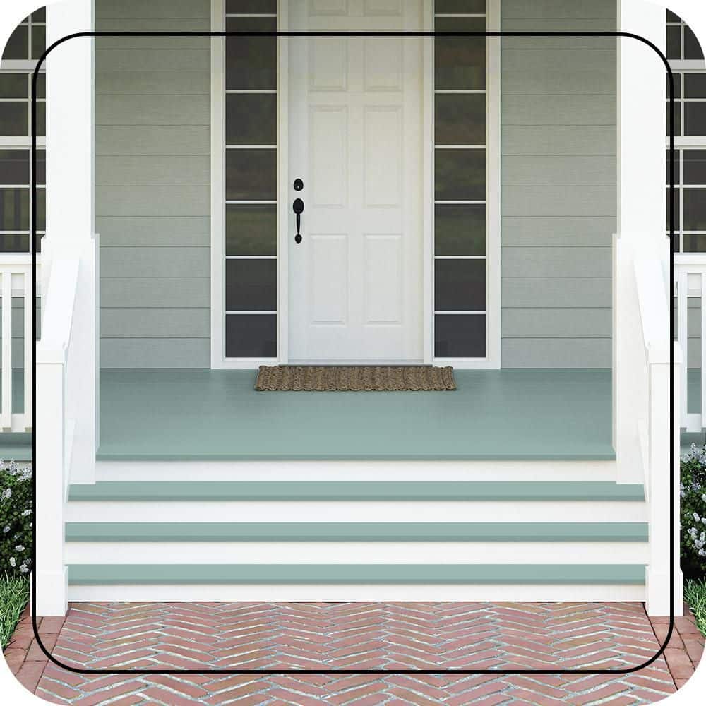 BEHR PREMIUM #PPU12-08 Textured Low-Lustre Enamel Interior/Exterior Porch and Patio Anti-Slip Floor Paint (2)