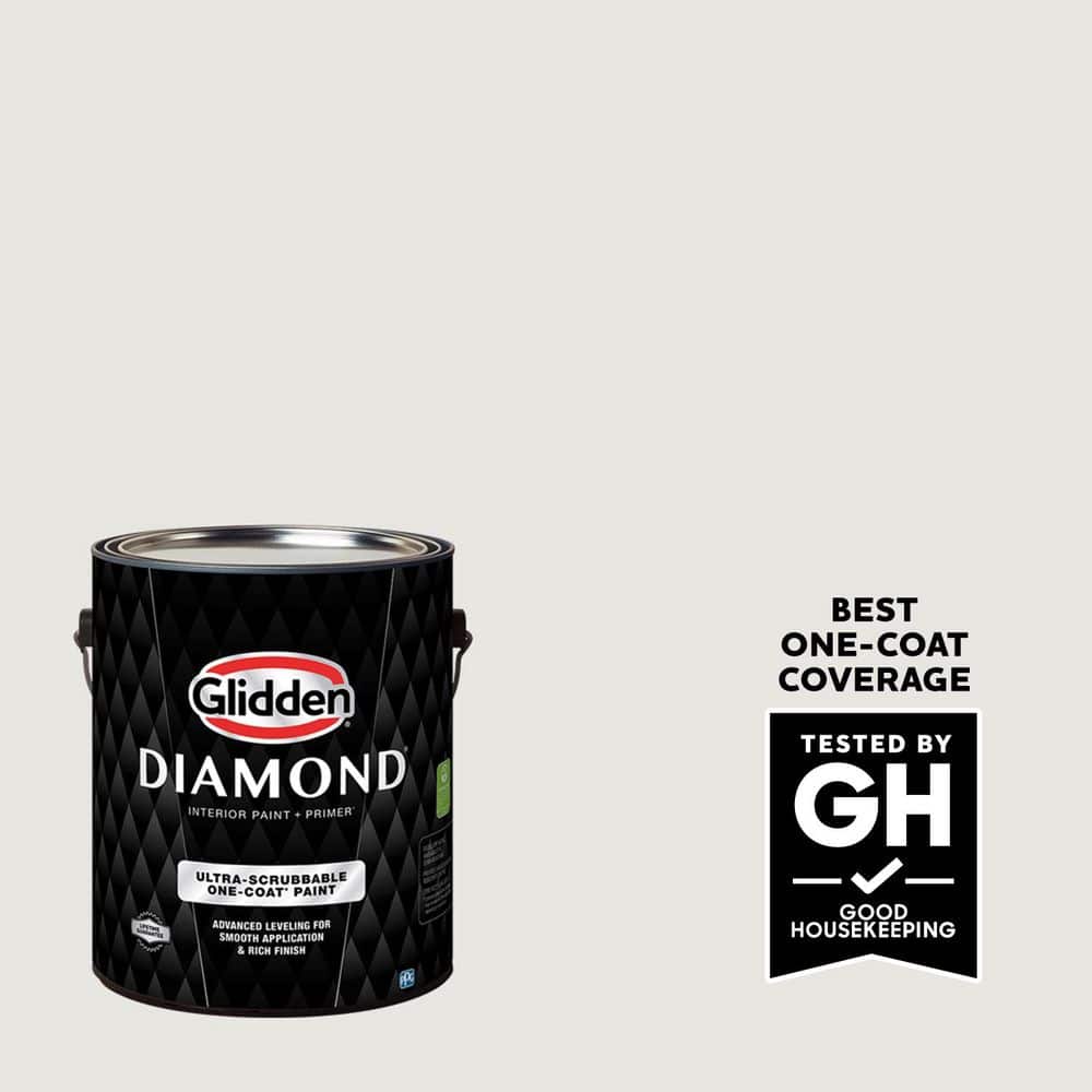 Glidden Diamond 1 gal. PPG1007-1 Willow Springs Satin Interior Paint with Primer