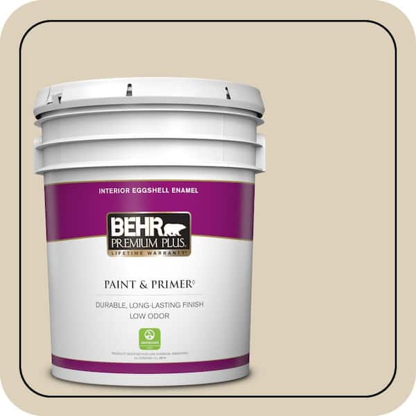 BEHR PREMIUM PLUS #BWC-26 Stucco Tan Enamel Interior/Exterior Paint & Primer Color Sample (2)