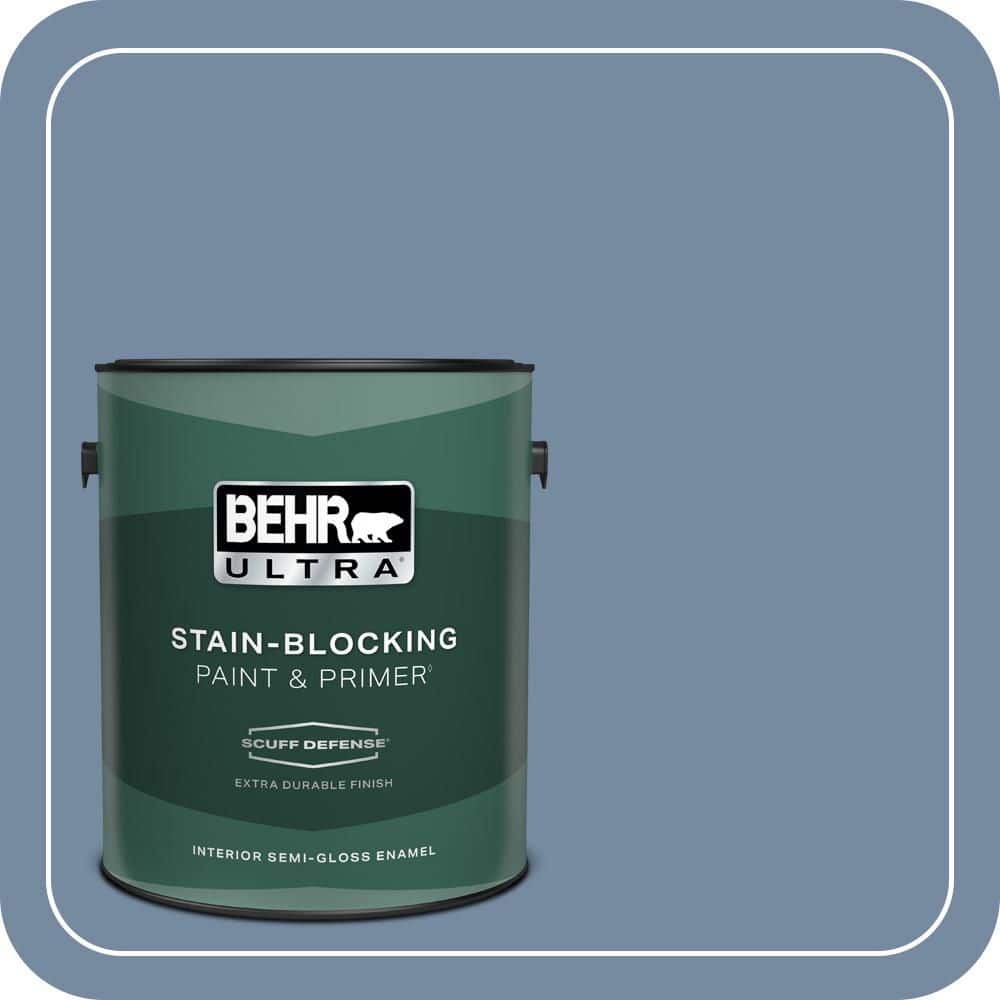 BEHR ULTRA 1 gal. #PPU15-09 Hilo Bay Extra Durable Semi-Gloss Enamel Interior Paint & Primer