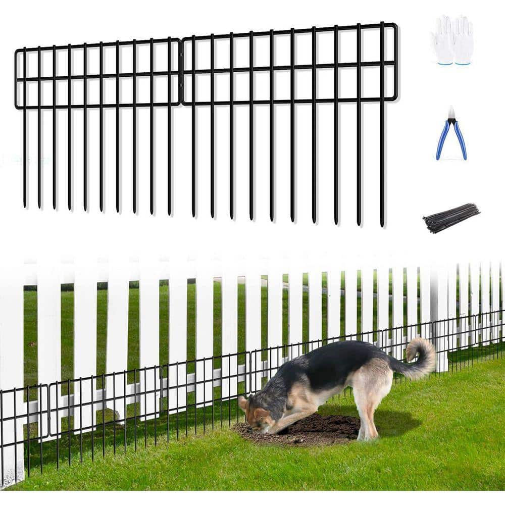 KIWDZFU Garden Fence Panels 35 ft. x 13 in. Rustproof Metal Wire Animal Barrier Fencing for Dogs Rabbits Squirrels 25 Pack (2)