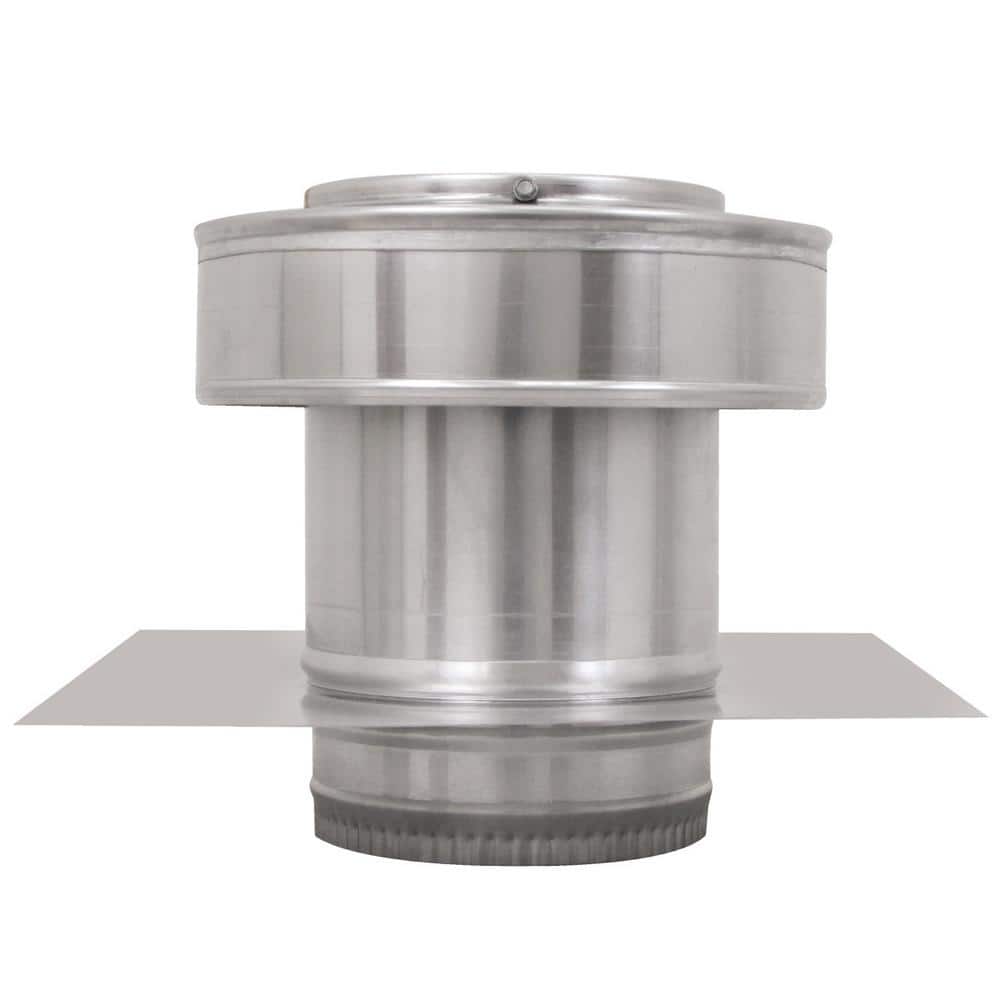 Active Ventilation 6 in. Dia Aluminium Round Back Roof Jack with 4 in. Collar and 2 in. Tail Pipe (1)
