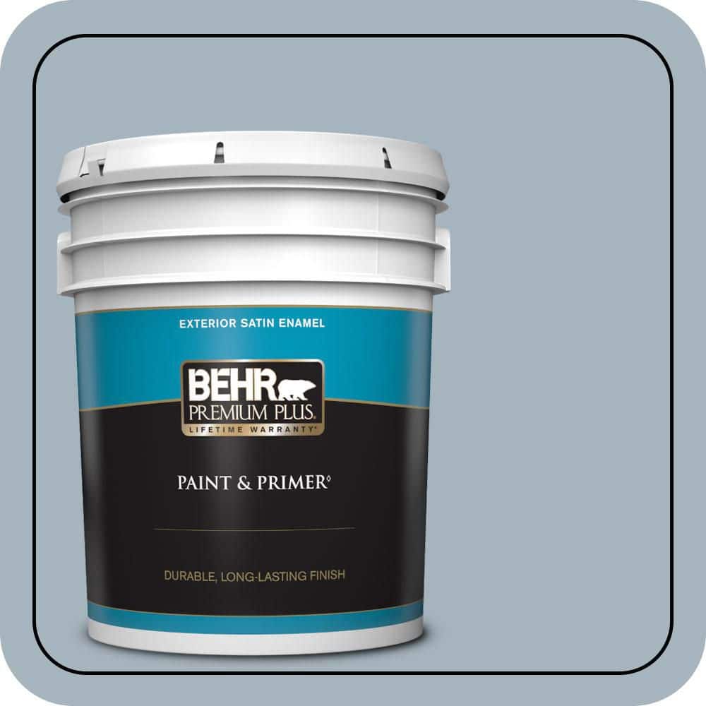 BEHR PREMIUM PLUS #N480-3 Shadow Blue Enamel Low Odor & Primer (1)
