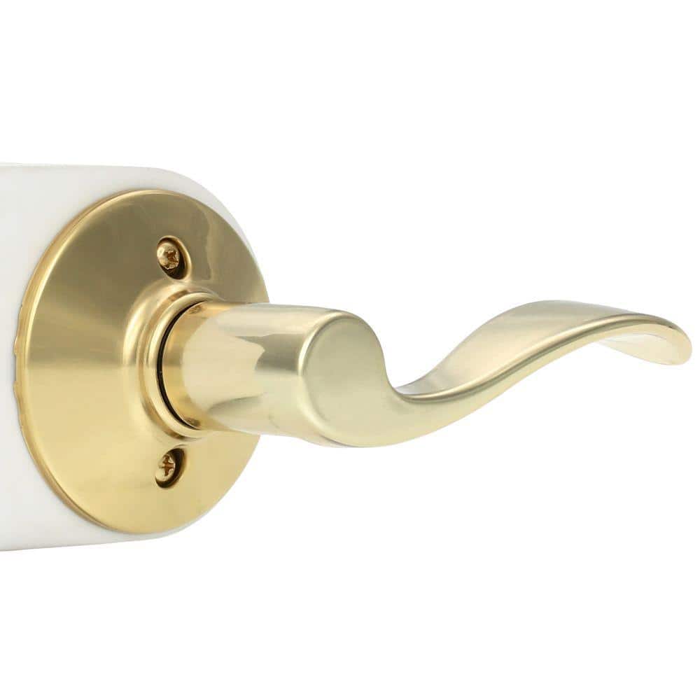 Schlage Accent Bright Brass Hall/Closet Door handle (4)