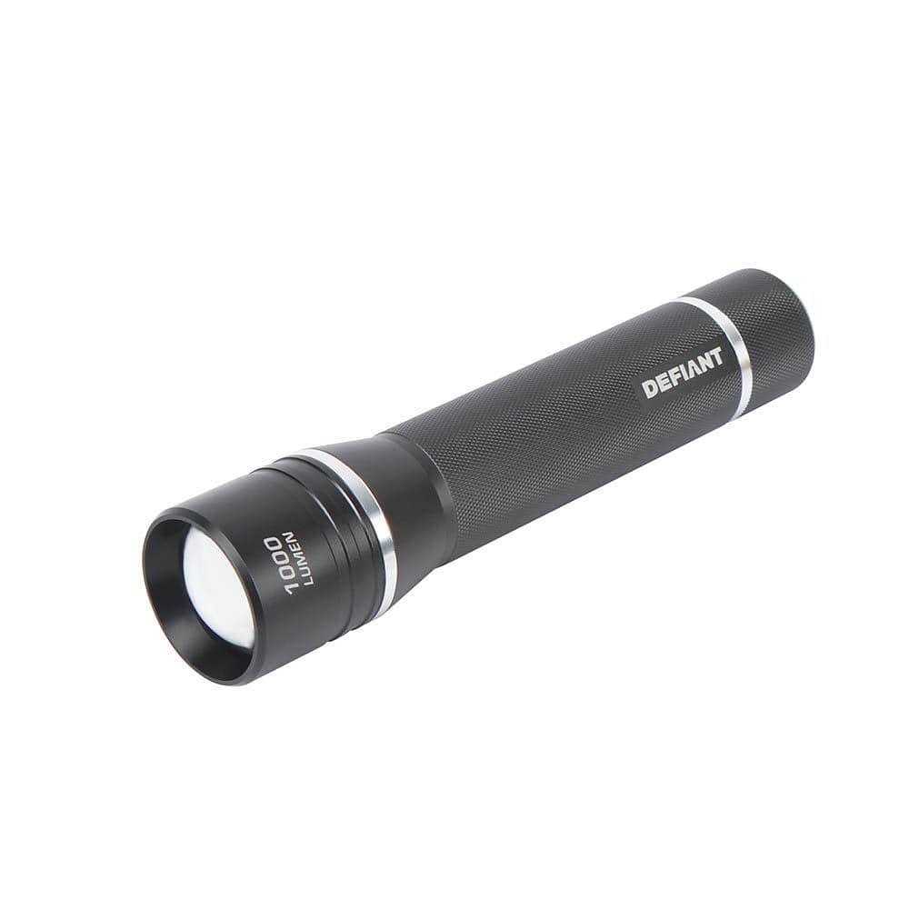 Defiant 1000 Lumens LED Slide-to-Focusing Alkaline Flashlight (2)
