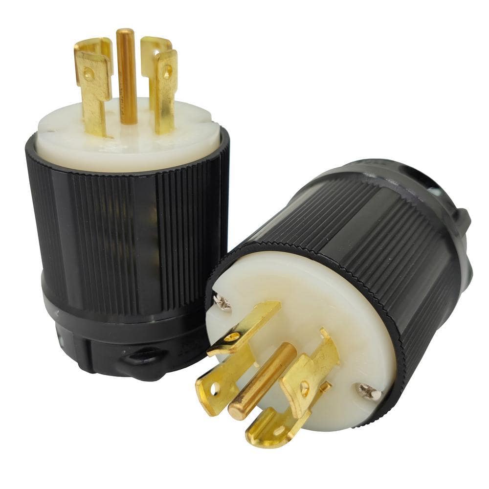 parkworld 30 Amp 120-Volt/208-Volt NEMA L21-30P Replacement Plug 4 Pole, 5 Wire, Grounding Locking Plug (1-Pack) Callus Listed (1)