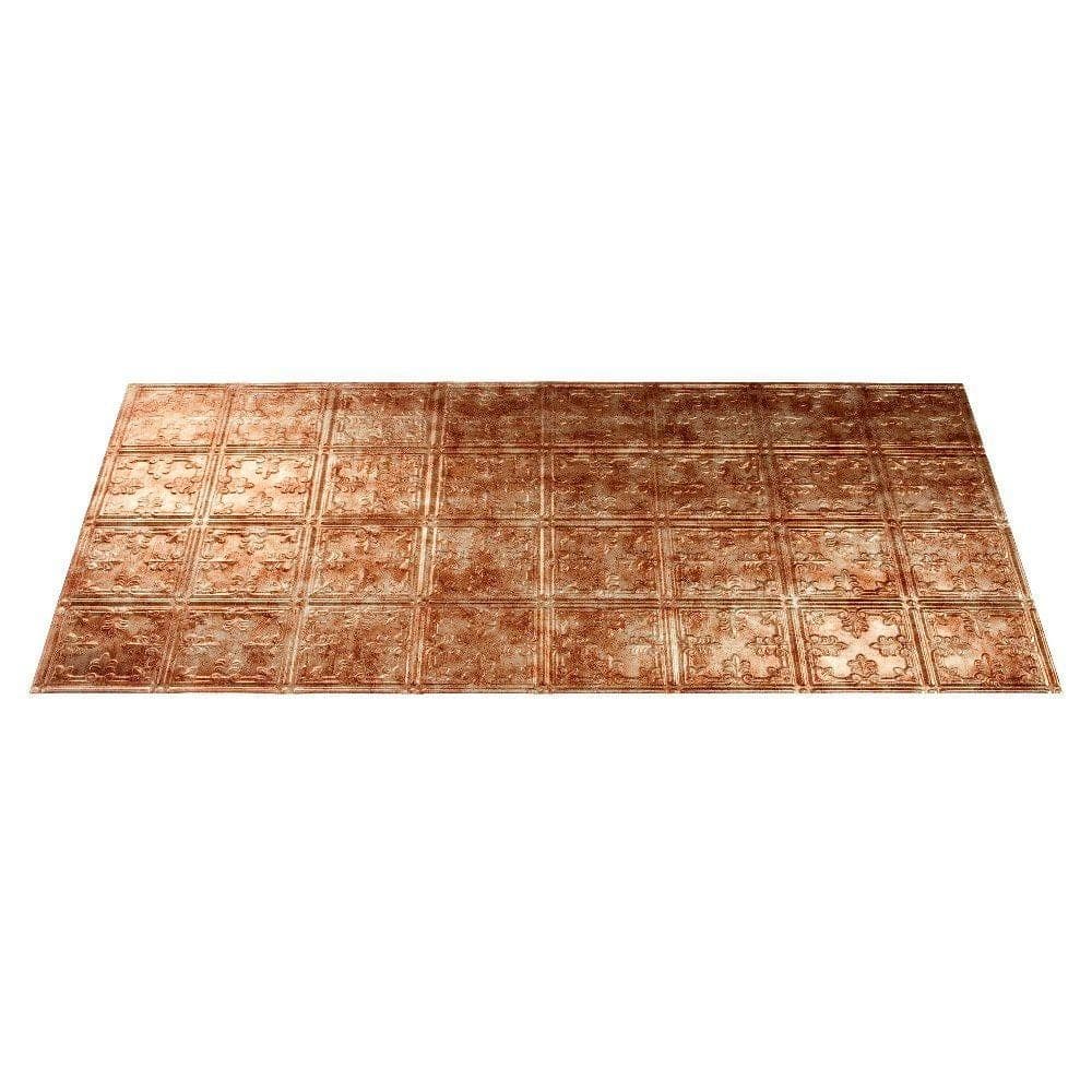 Fasade Traditional #10 2 ft. x 4 ft. Glue Up Vinyl Ceiling Tile in Bermuda Bronze (40 sq. ft.) (3)