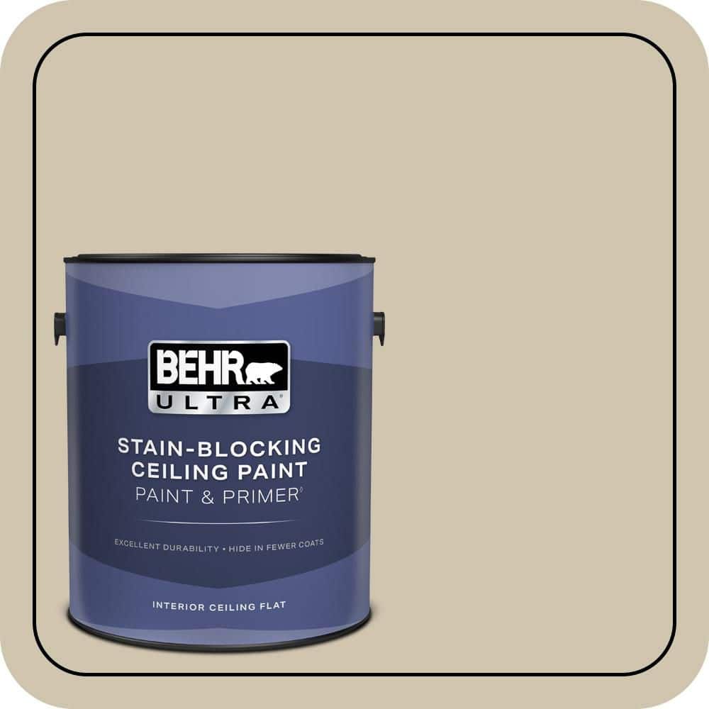 BEHR ULTRA 1 gal. #HDC-NT-18 Yuma Sand Ceiling Flat Interior Paint and Primer (1)