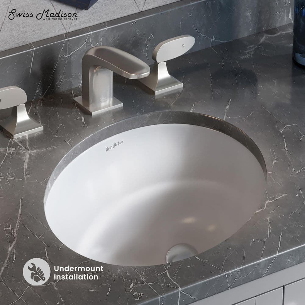 Swiss Madison Monaco 16" Ceramic Undermount Bathroom Sink in Glossy White (2)
