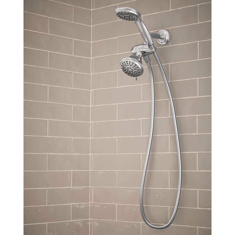 MOEN Attune 6-Spray Patterns, 4 in. Wall Mount Combo Handheld Showerhead in Chrome (3)