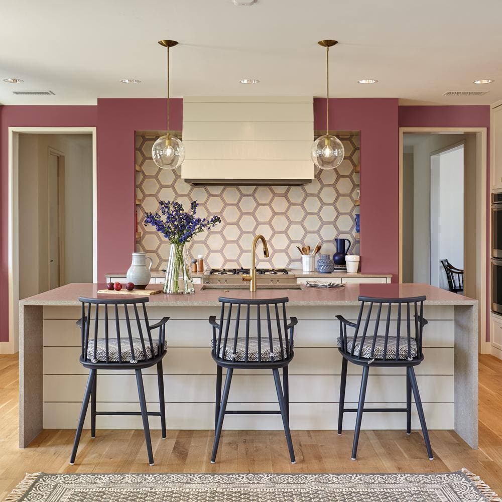 BEHR PRO 1 gal. #HDC-WR14-11 Cranberry Tart Semi-Gloss Interior Paint (3)