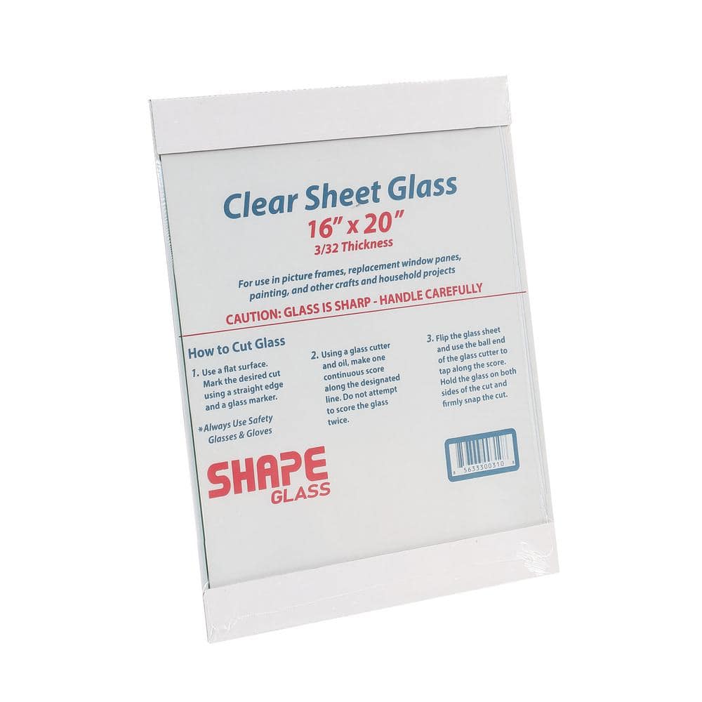 Unbranded 16 in. x 20 in. x .0938 in. Clear Glass (3)