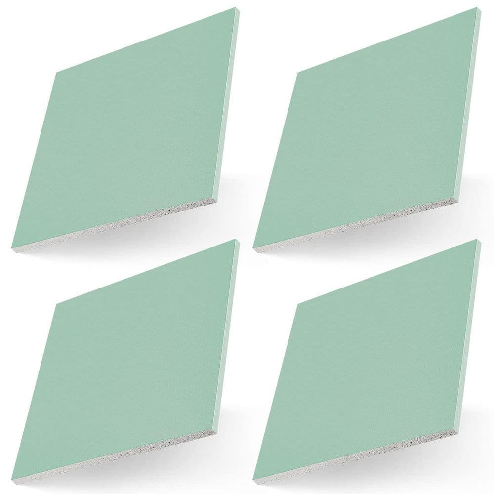 NVNOO 0.5 in. x 1 ft. x 1 ft. Drywall Repair Panel Drywall for Mend Wall (4-Pack)