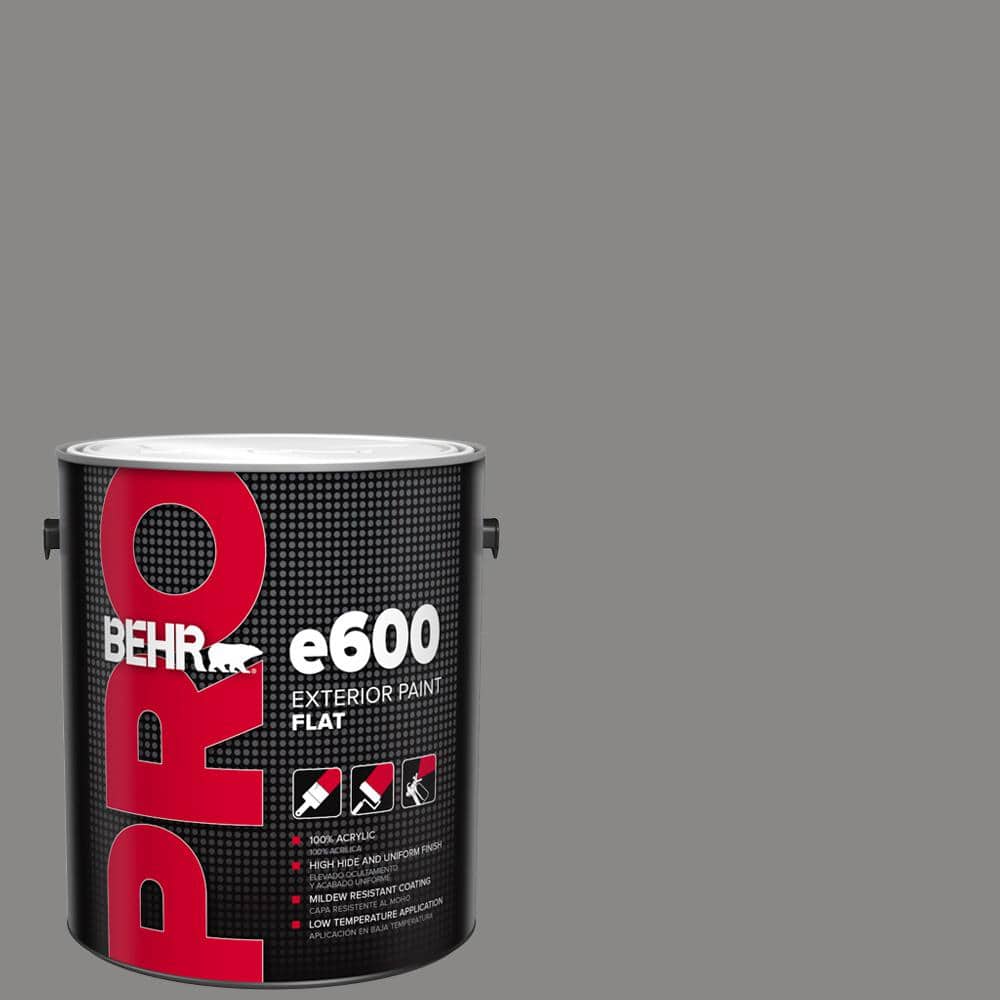 BEHR PRO 1 gal. #PPU26-04 Falcon Gray Flat Exterior Paint