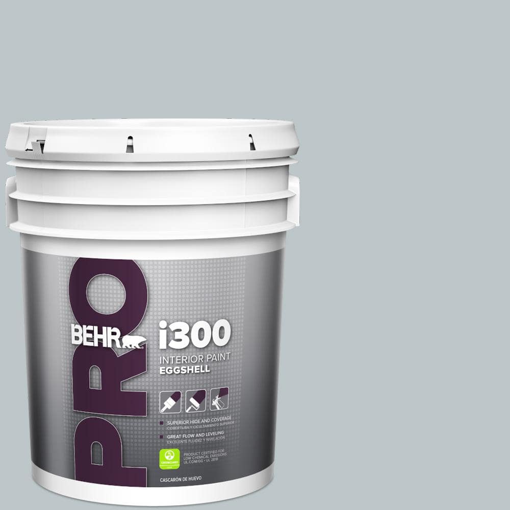BEHR PRO 5 gal. #N490-2 Icicles Eggshell Interior Paint