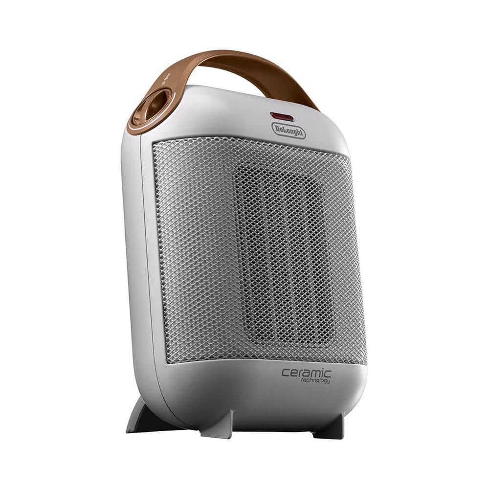 DeLonghi 1,500-Watt Capsule Compact Ceramic Portable Heater in White (3)