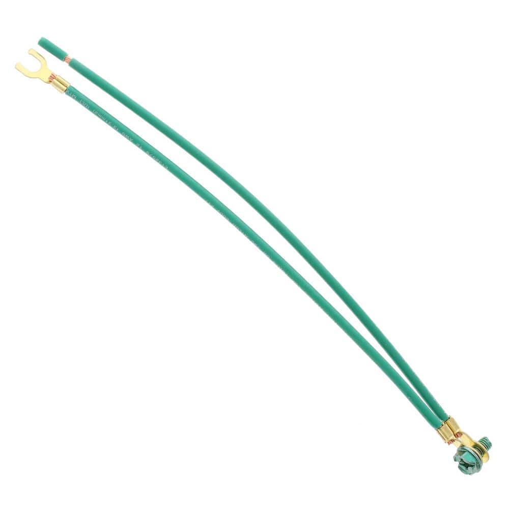 IDEAL 8 in. Pigtail 2-Wire Stranded Ring and Screw on One, Stripped on Second, Fork on Third (25-Pack)