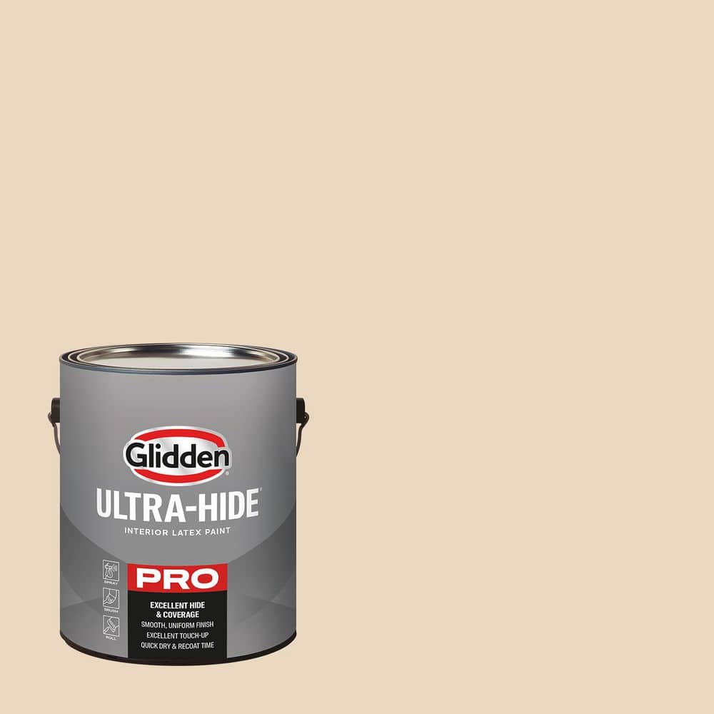 Glidden Ultra-Hide 1 Gal. PPG1087-3 Antique Parchment Ultra Flat Interior Paint